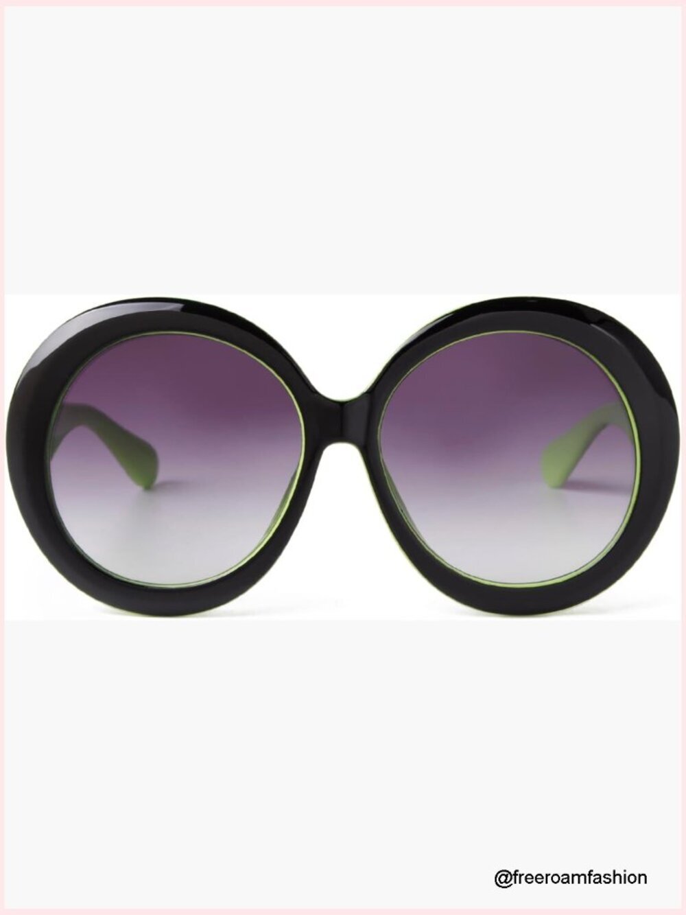 Vintage 60s 70s Oversized Round Sunglasses UV400 Protection XL